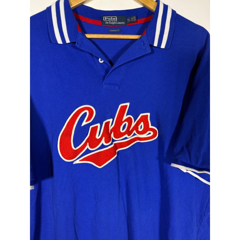Polo Ralph Lauren Chicago Cubs MLB Polo Shirt Mens XXL Blue Classic Fit Patch